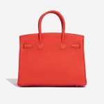 Pre-owned Hermès bag Birkin 30 Togo Capucine Orange Back | Sell your designer bag on Saclab.com