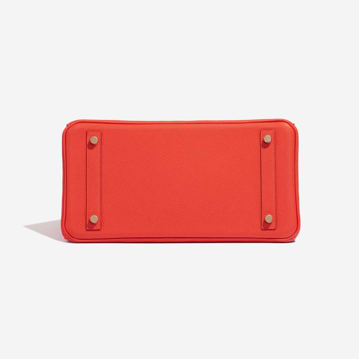 Hermes Capucine Red-Orange 30cm Togo Birkin Bag Gold Hardware at 1stDibs