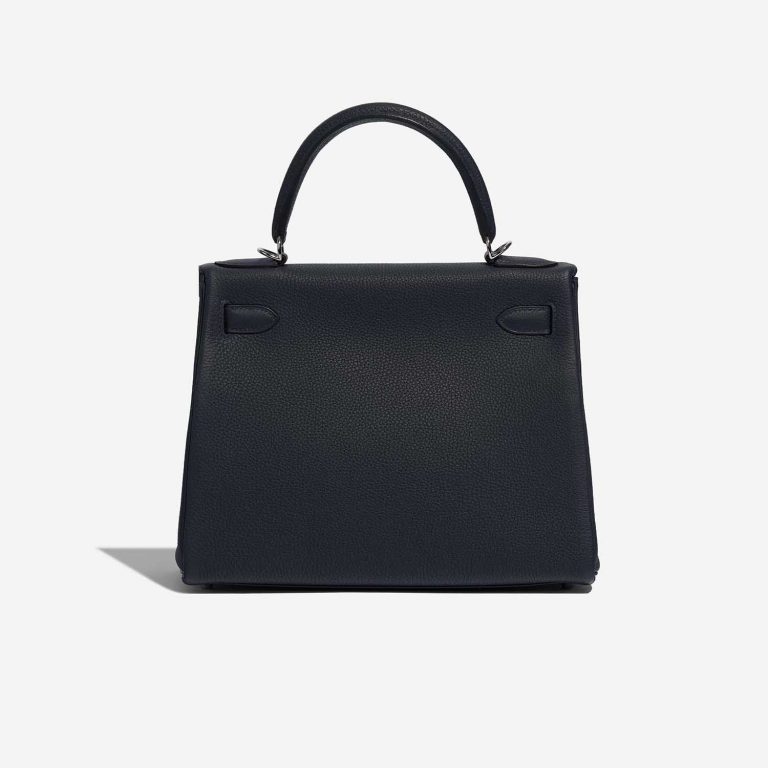 Pre-owned Hermès bag Kelly 28 Togo Bleu Nuit Blue Back | Sell your designer bag on Saclab.com