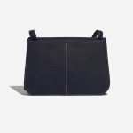 Pre-owned Hermès bag Halzan 31 Clemence Bleu Nuit / Black Black, Blue Back | Sell your designer bag on Saclab.com