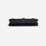 Pre-owned Hermès bag Halzan 31 Clemence Bleu Nuit / Black Black, Blue Bottom | Sell your designer bag on Saclab.com