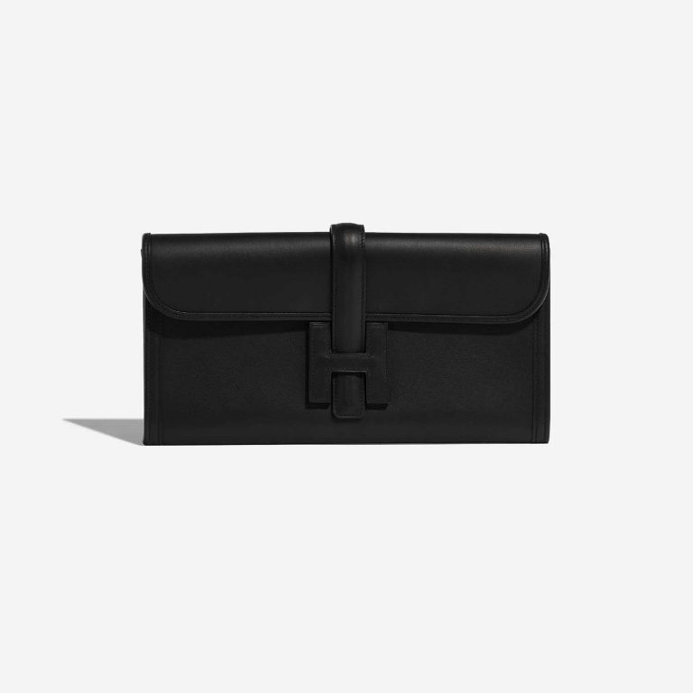 Pre-owned Hermès bag Jige 29 Swift Black Black Front | Sell your designer bag on Saclab.com