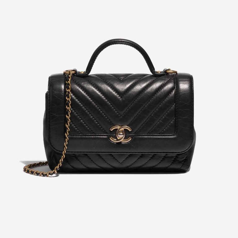 Sac Chanel d'occasion Timeless Poignée Petit Agneau Noir Noir Front | Vendez votre sac de créateur sur Saclab.com