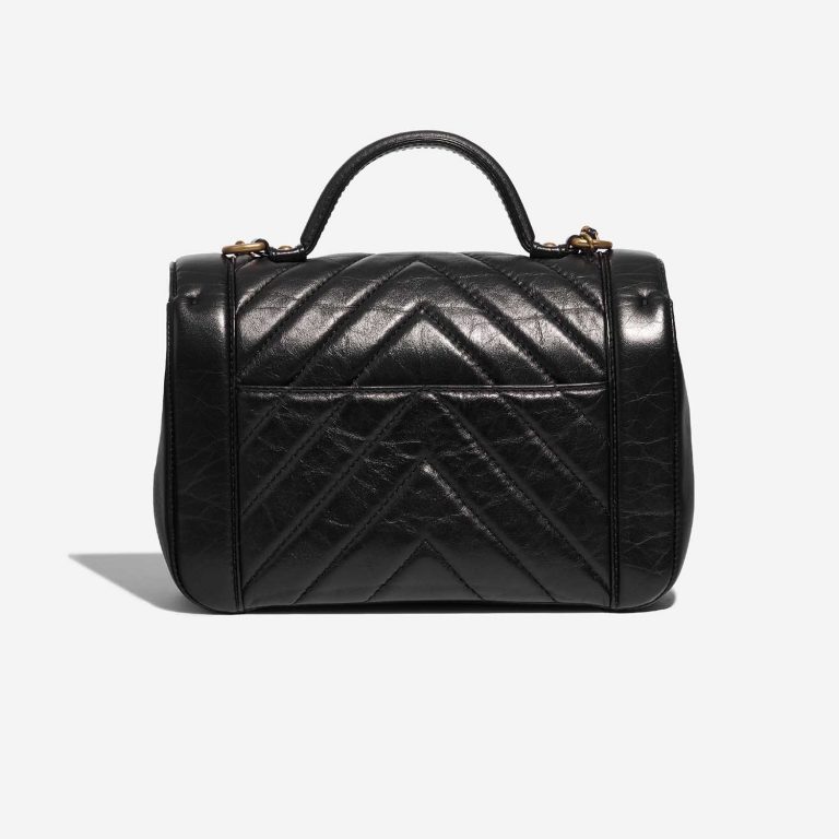 Sac Chanel d'occasion Timeless Poignée Petit Agneau Noir Noir Dos | Vendez votre sac de créateur sur Saclab.com