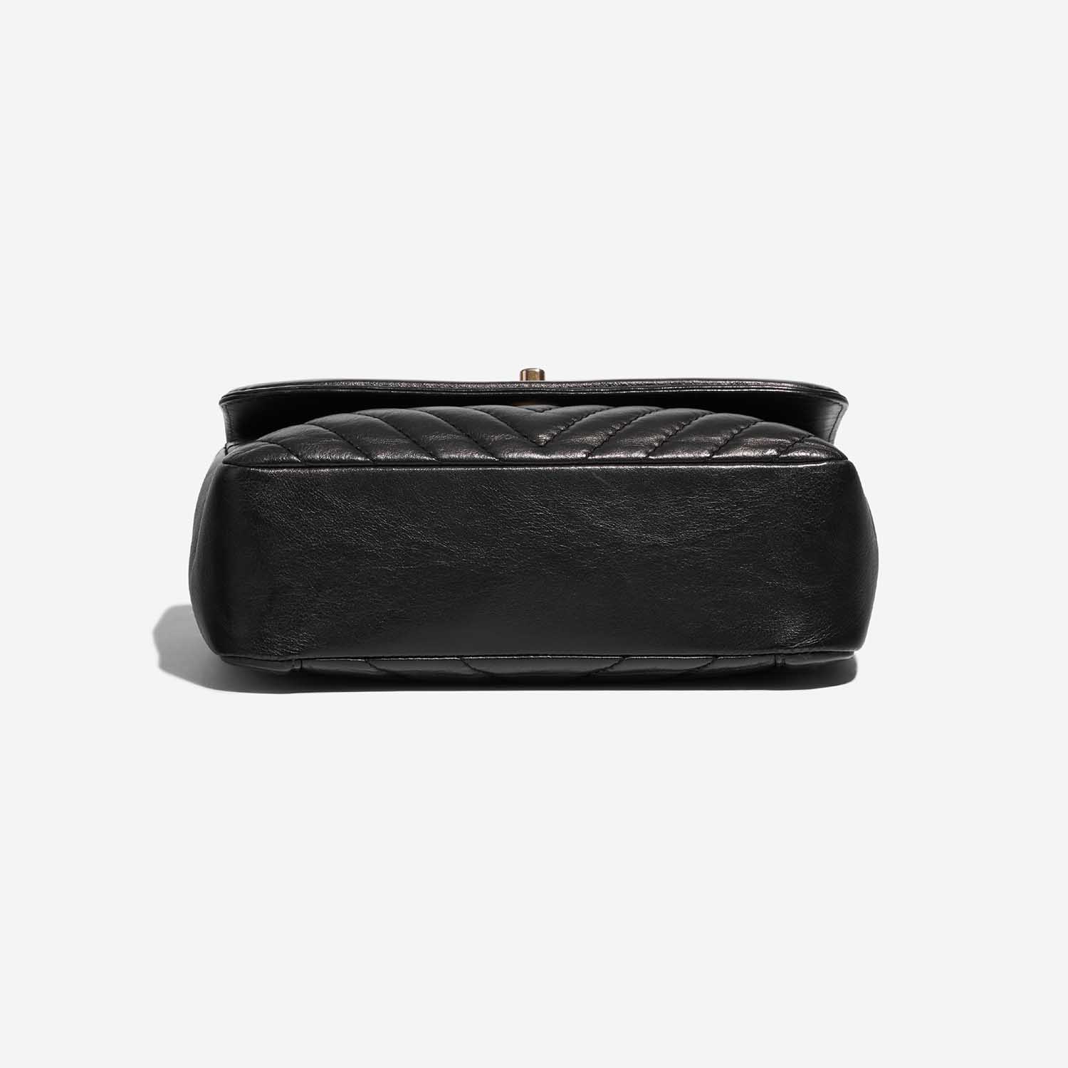 Pre-owned Chanel bag Timeless Handle Small Lamb Black Black Bottom | Sell your designer bag on Saclab.com
