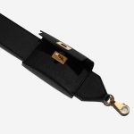 Pre-owned Hermès bag Kelly Pocket Strap Swift / Epsom Black Black Front Open | Sell your designer bag on Saclab.com