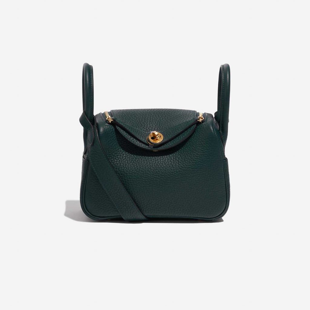 Hermès Lindy 20 Mini Taurillon Clemence Vert Cypress | SACLÀB