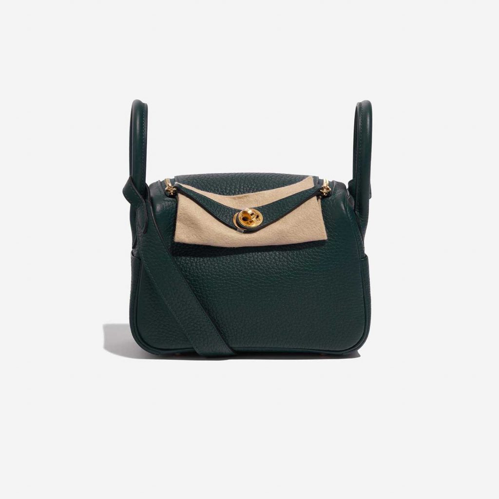 Hermès Lindy 20 Mini Taurillon Clemence Vert Cypress | SACLÀB