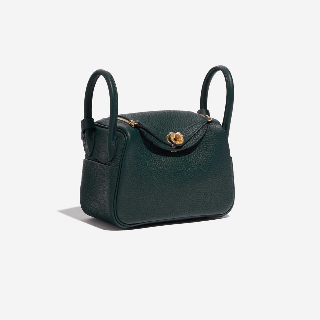 Hermès Lindy 20 Mini Taurillon Clemence Vert Cypress | SACLÀB