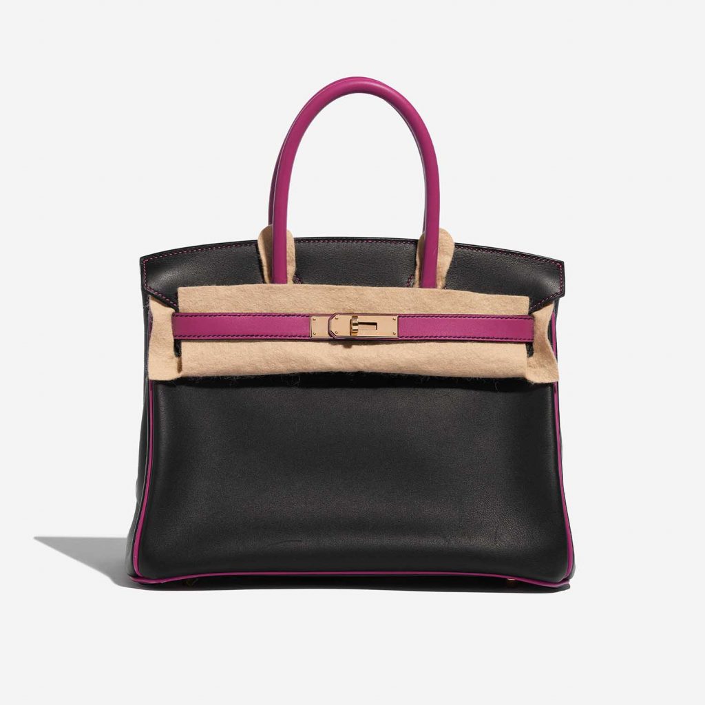 Herm?�s Birkin HSS 30 Swift Black / Rose Pourpre | SACL??B
