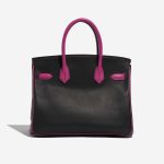 Pre-owned Hermès bag Birkin HSS 30 Swift Black / Rose Pourpre Black, Rose Back | Sell your designer bag on Saclab.com