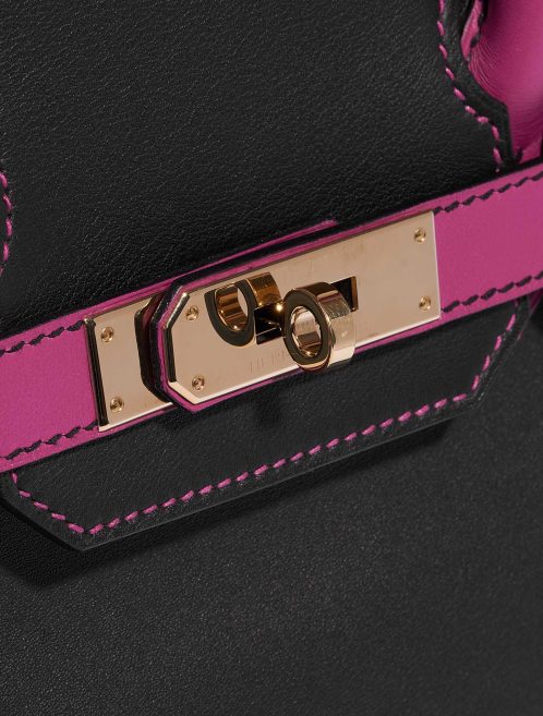 Sac Hermès Birkin HSS 30 Swift Noir / Rose Pourpre Noir, Rose Système de fermeture | Vendez votre sac de créateur sur Saclab.com