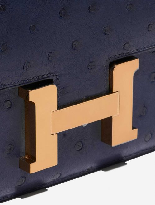 Sac Hermès d'occasion Constance 18 Ostrich Bleu Saphir Blue Closing System | Vendez votre sac de créateur sur Saclab.com