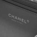Pre-owned Chanel bag Vanity Case Medium Caviar Silver Silver Logo | Sell your designer bag on Saclab.com
