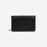 Pre-owned Chanel bag WOC Lamb Black Black Back | Sell your designer bag on Saclab.com