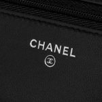Pre-owned Chanel bag WOC Lamb Black Black Logo | Sell your designer bag on Saclab.com