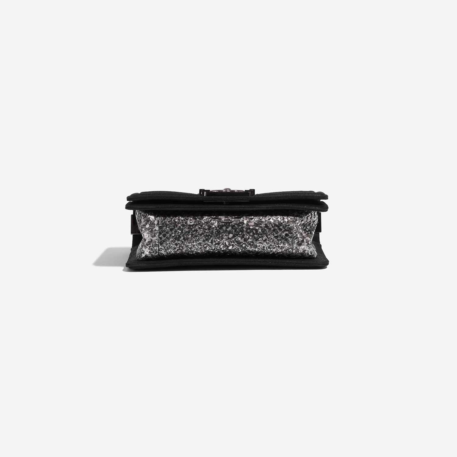 Pre-owned Chanel bag Boy Small Python Silver / Black Black, Silver Bottom | Sell your designer bag on Saclab.com