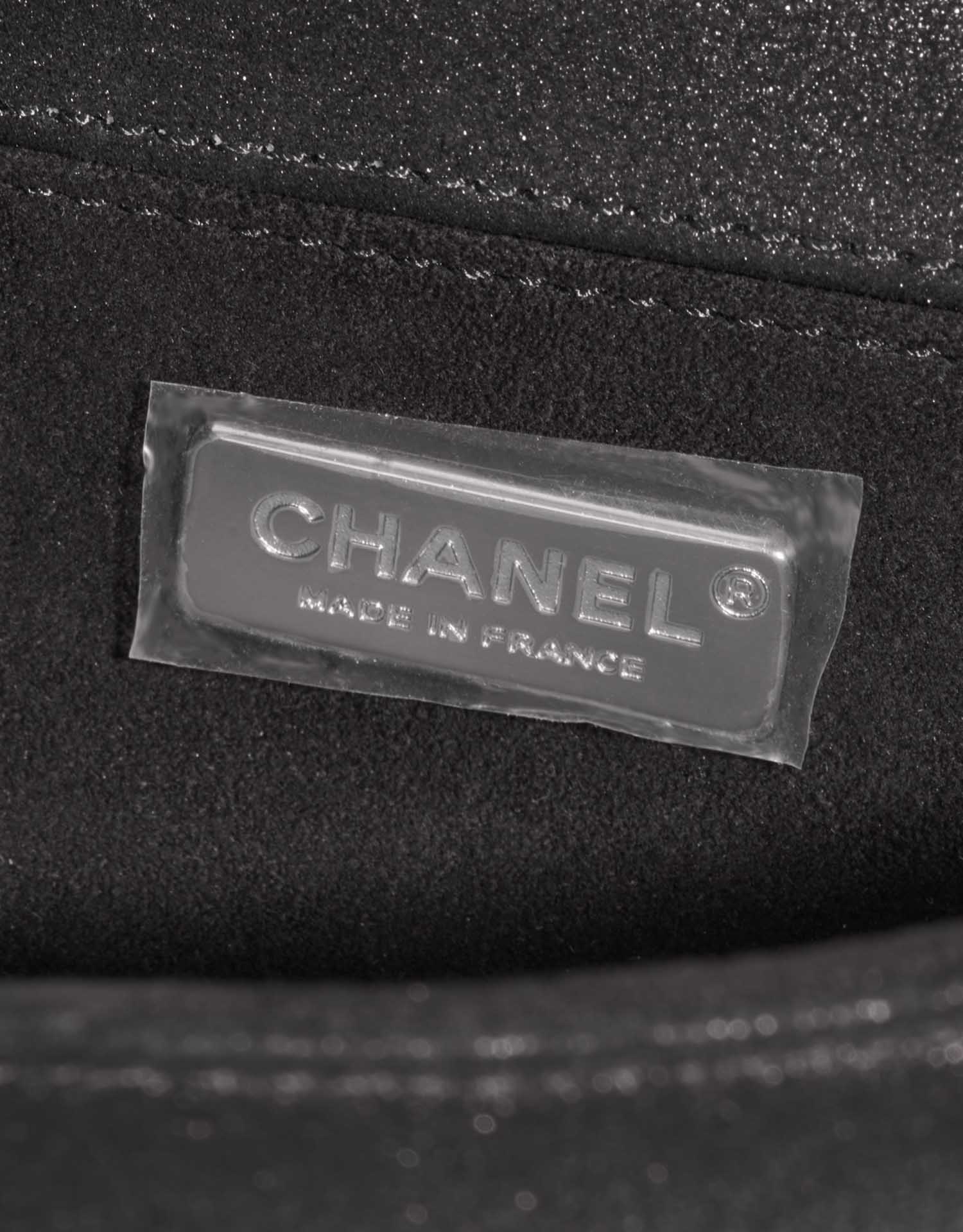 Pre-owned Chanel bag Boy Small Python Silver / Black Black, Silver Logo | Sell your designer bag on Saclab.com