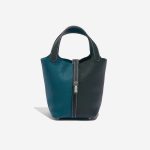 Pre-owned Hermès bag Picotin 18 Taurillon Clemence Vert Cypress / Vert Bosphore Green Front | Sell your designer bag on Saclab.com