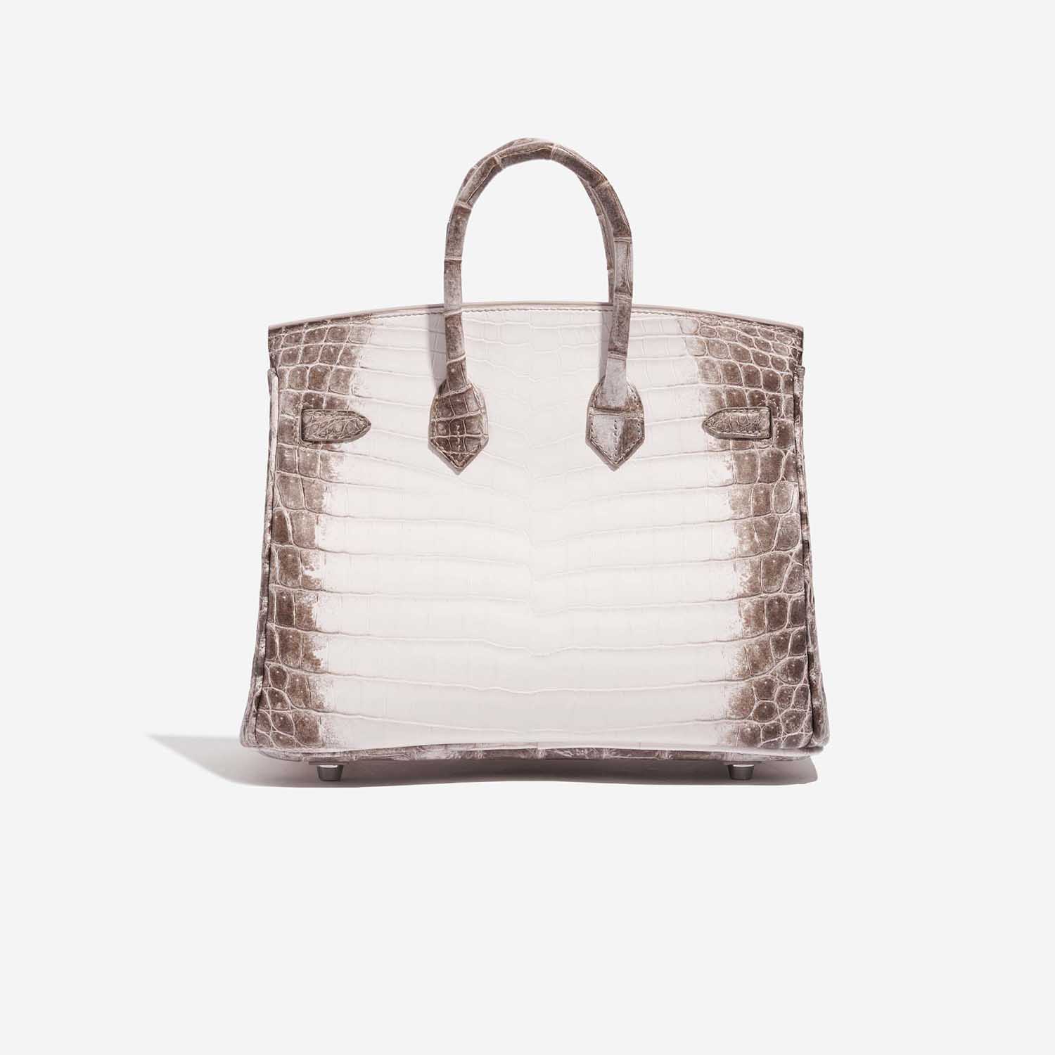 Pre-owned Hermès Tasche Birkin 25 Niloticus Crocodile Himalaya Blanc Brown, White Back | Verkaufen Sie Ihre Designer-Tasche auf Saclab.com