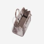 Pre-owned Hermès bag Birkin 25 Niloticus Crocodile Himalaya Blanc Brown, White Inside | Sell your designer bag on Saclab.com