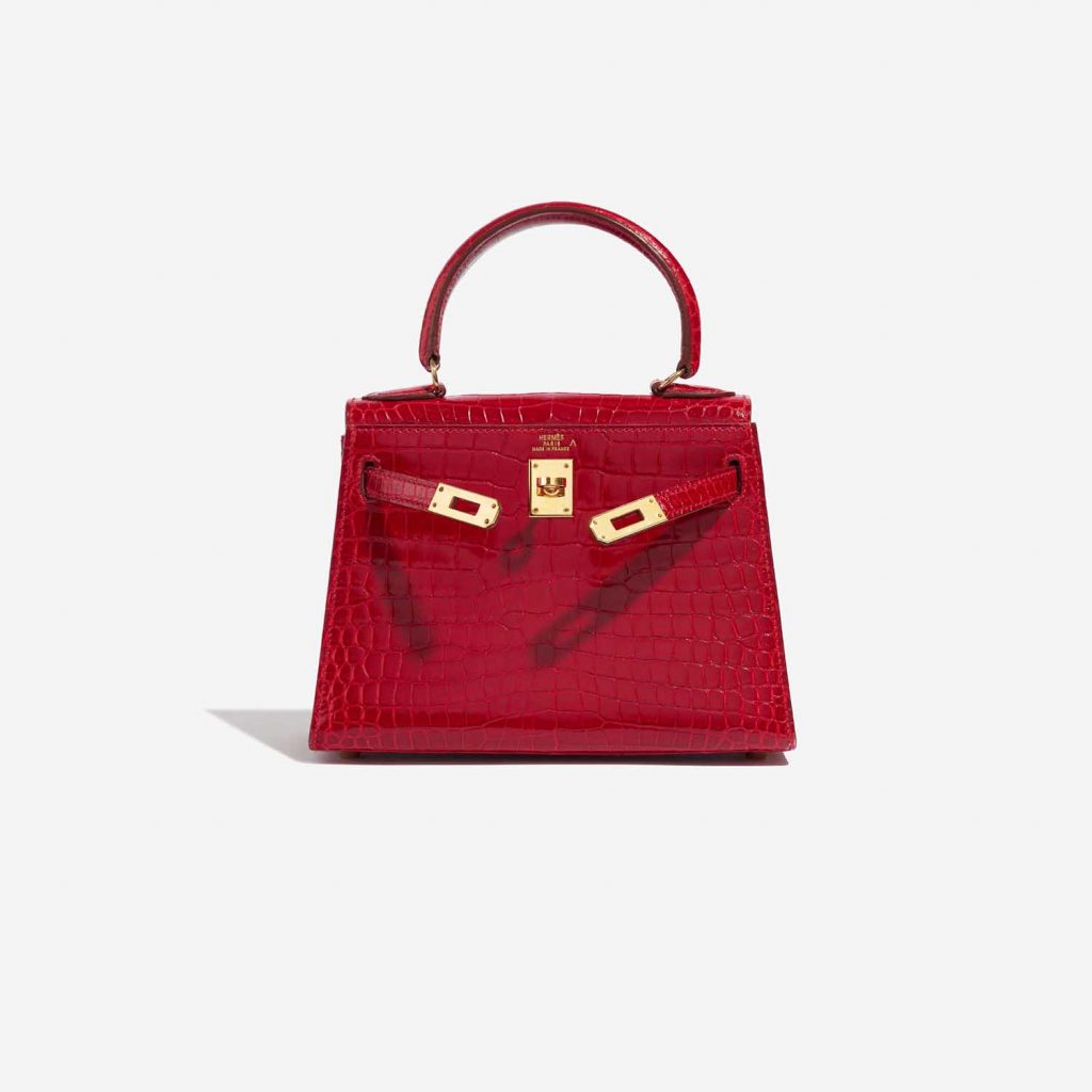 Hermès Kelly Mini Porosus Crocodile Braise | SACLÀB