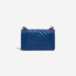 Pre-owned Chanel bag Boy Small Calf Blue Blue Back | Sell your designer bag on Saclab.com