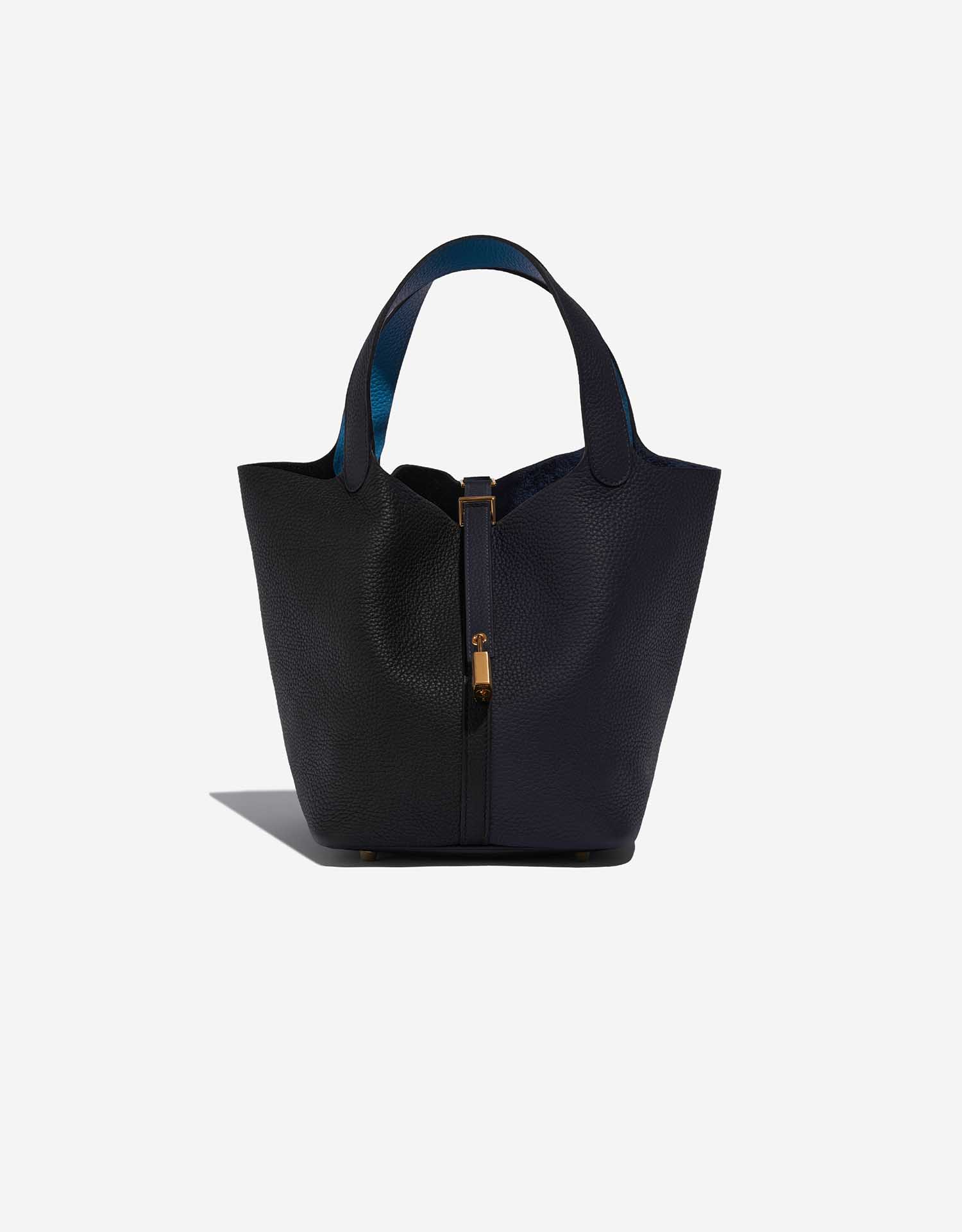 Ginza Xiaoma - Picotin Lock PM in Blue Frida Clemence