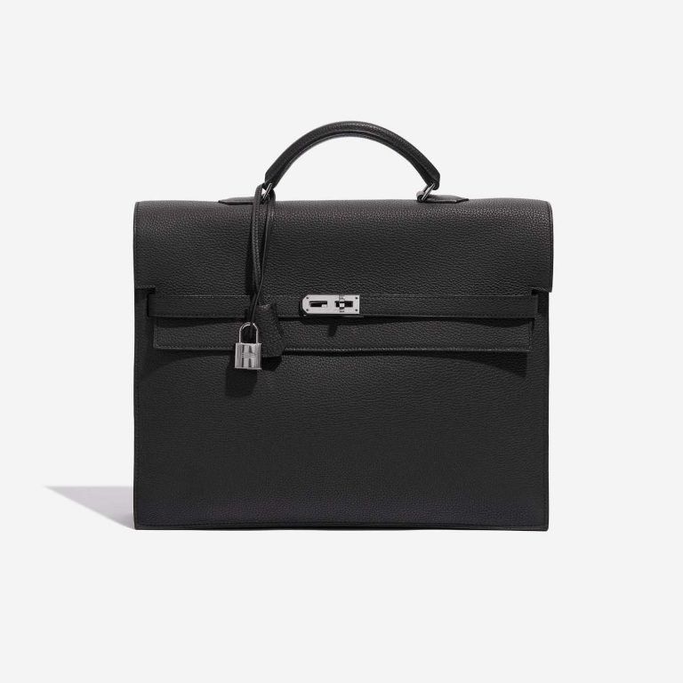 Pre-owned Hermès bag Kelly Depeche 34 HSS Togo Plomb Black | Sell your designer bag on Saclab.com