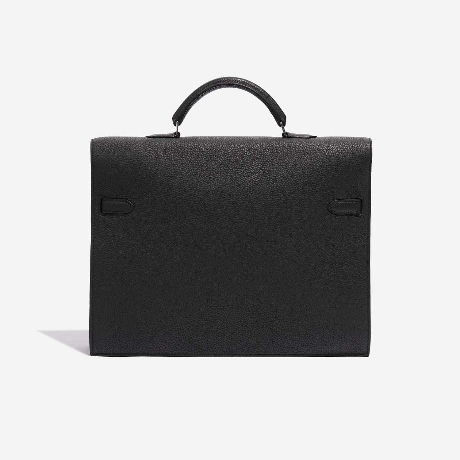 Pre-owned Hermès Tasche Kelly Depeche 34 HSS Togo Plomb Black Back | Verkaufen Sie Ihre Designer-Tasche auf Saclab.com