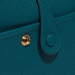 Pre-owned Hermès bag Evelyne 29 Taurillon Clemence Vert Bosphore Green Closing System | Sell your designer bag on Saclab.com