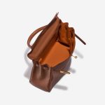 Pre-owned Hermès bag Kelly HSS 32 Swift Gold / Apricot Brown Inside | Sell your designer bag on Saclab.com