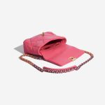 Pre-owned Chanel bag 19 Flap Bag Lamb Coral Pink Inside | Sell your designer bag on Saclab.com