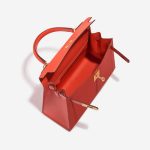 Pre-owned Hermès bag Kelly 28 Epsom Capucine Orange Inside | Sell your designer bag on Saclab.com