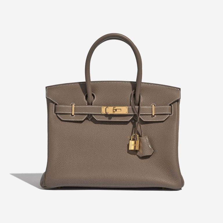 Pre-owned Hermès bag Birkin 30 Togo Etoupe Brown | Sell your designer bag on Saclab.com