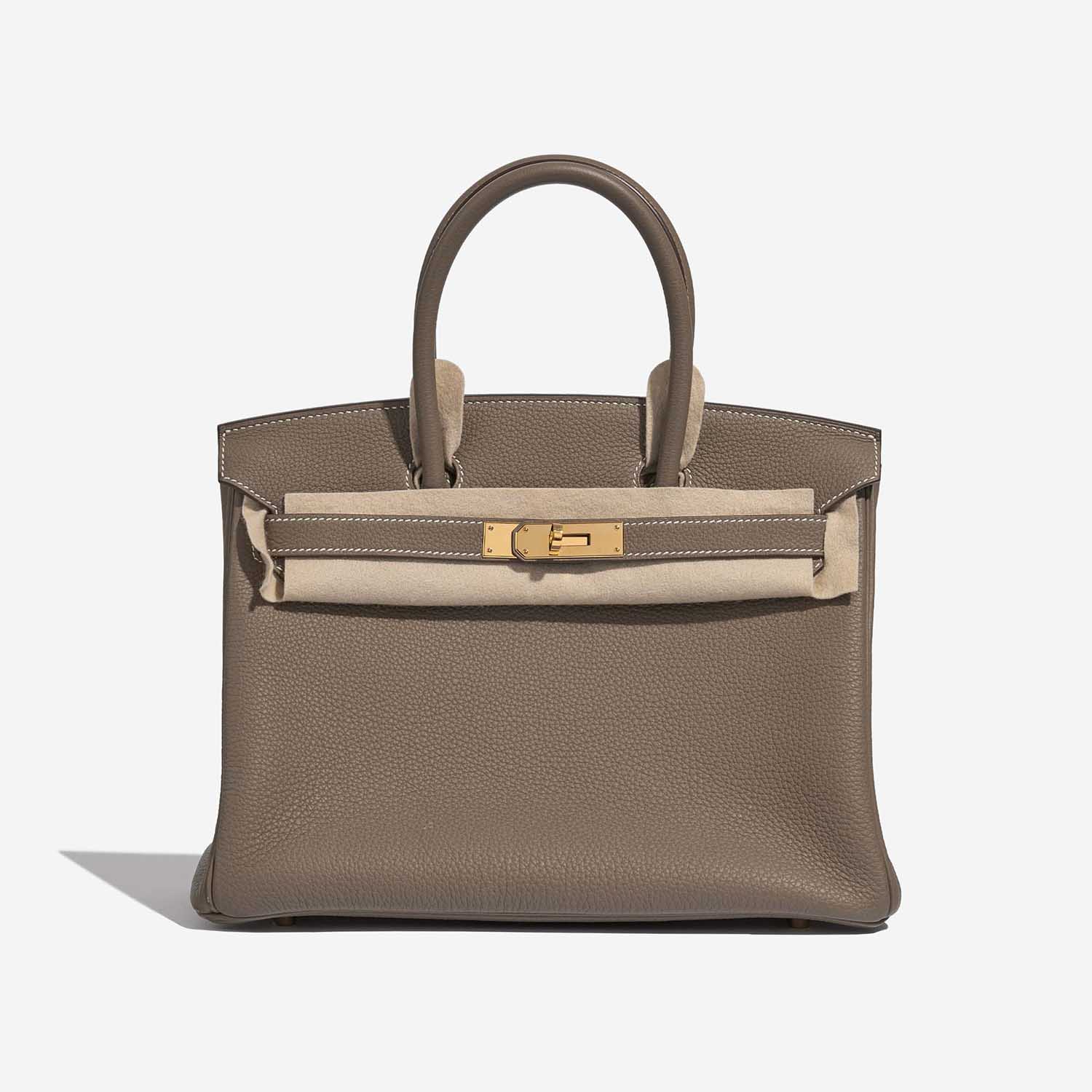 Gebrauchte Hermès Tasche Birkin 30 Togo Etoupe Brown Front Velt | Verkaufen Sie Ihre Designer-Tasche auf Saclab.com