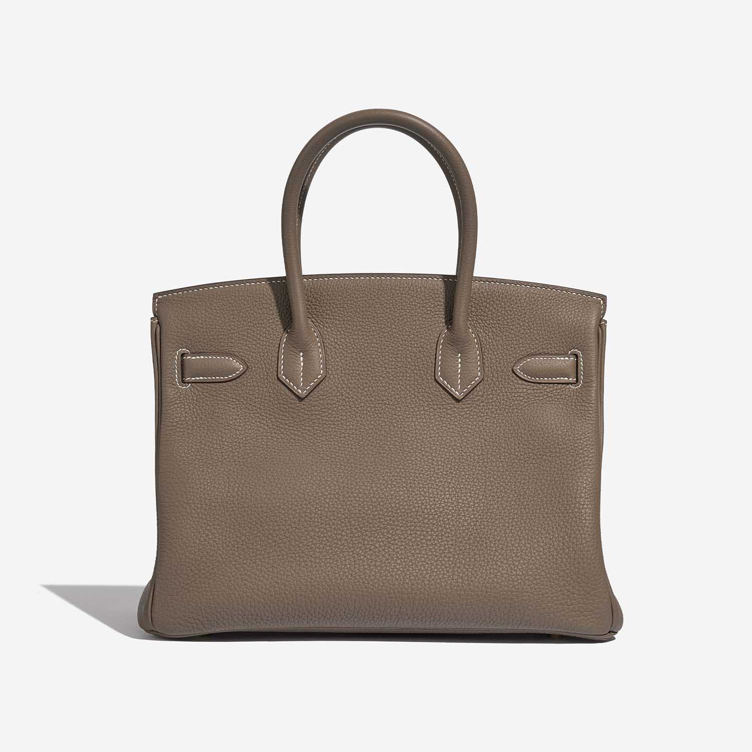 Pre-owned Hermès bag Birkin 30 Togo Etoupe Brown Back | Sell your designer bag on Saclab.com