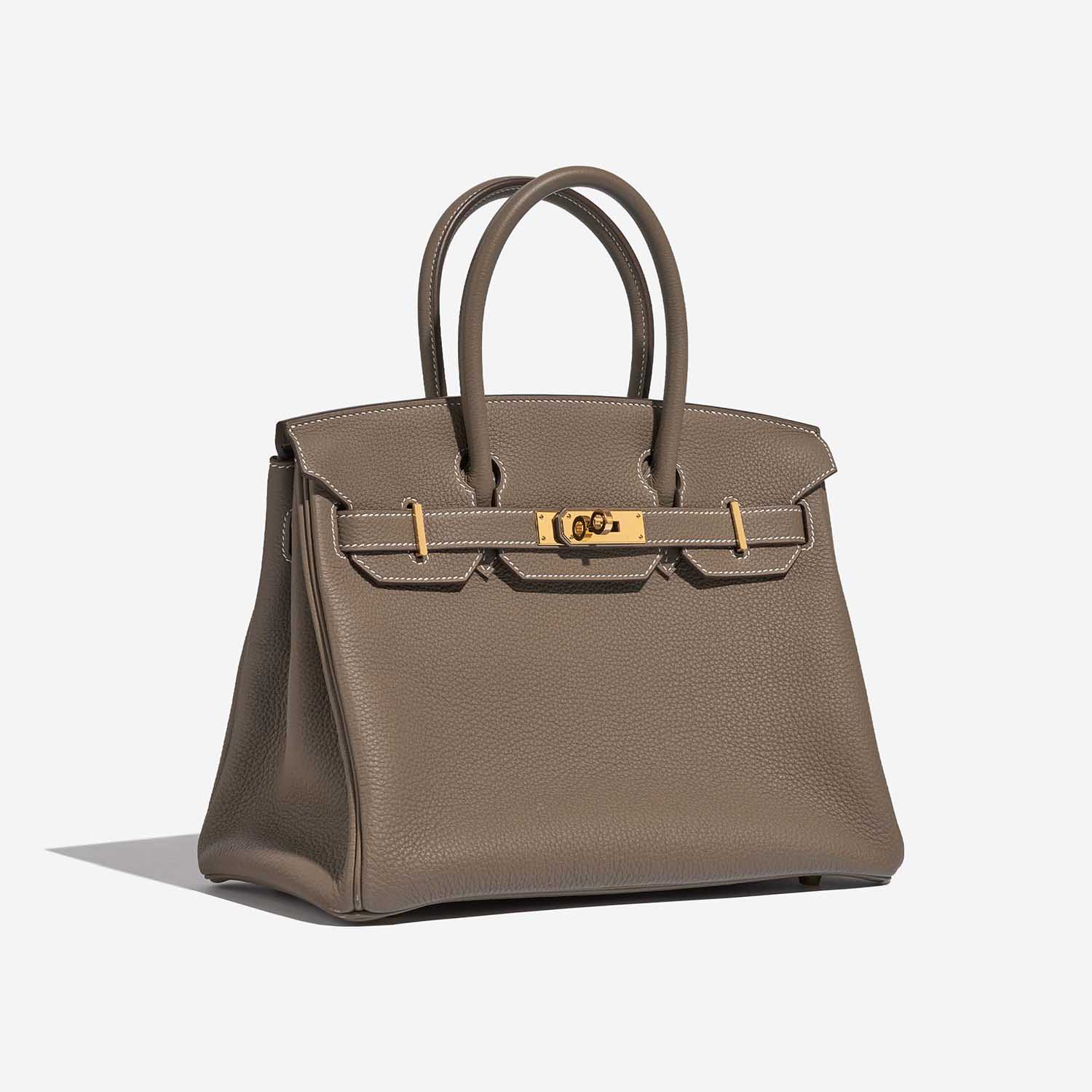 Pre-owned Hermès Tasche Birkin 30 Togo Etoupe Brown Side Front | Verkaufen Sie Ihre Designer-Tasche auf Saclab.com