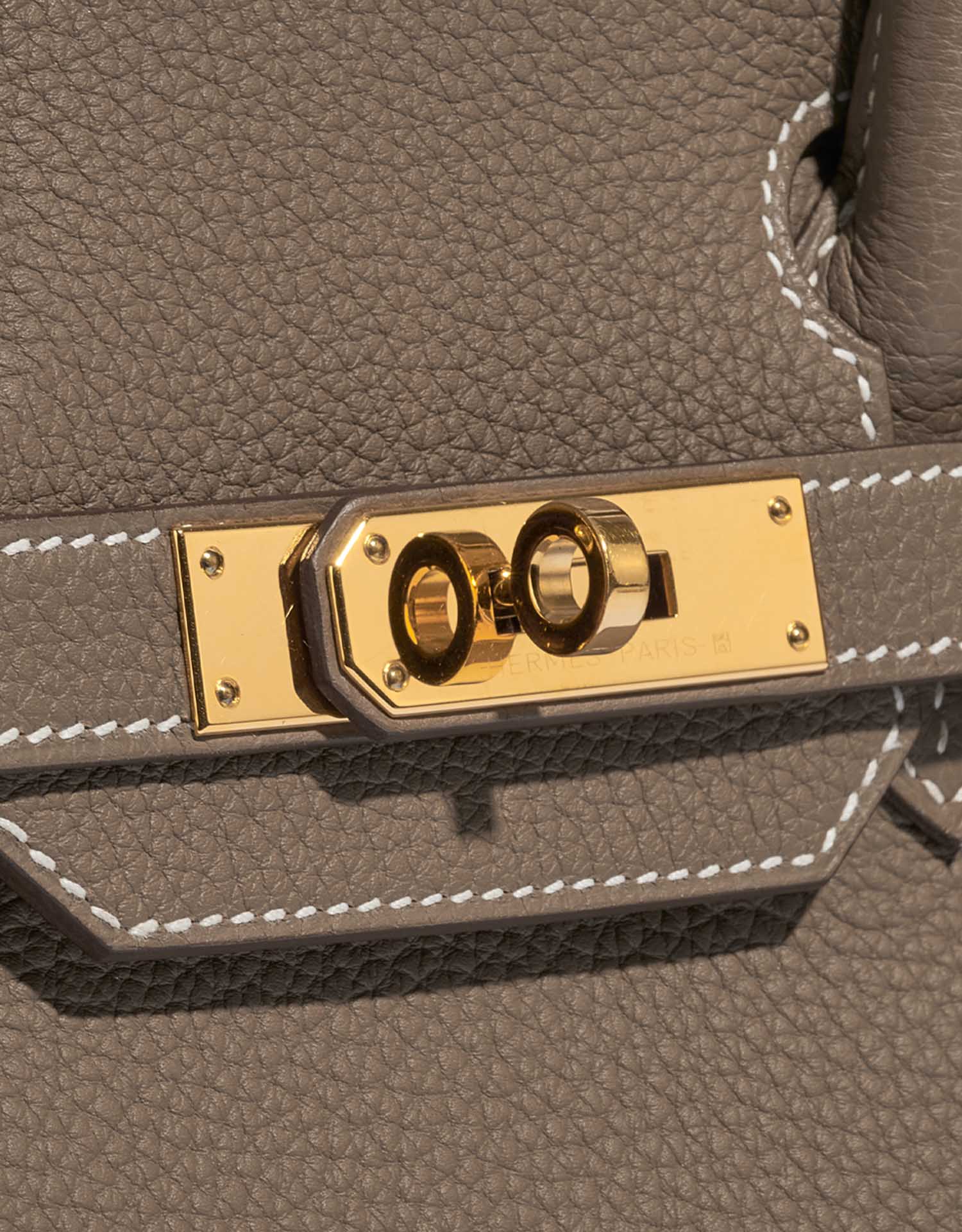 Gebrauchte Hermès Tasche Birkin 30 Togo Etoupe Braun Verschlusssystem | Verkaufen Sie Ihre Designer-Tasche auf Saclab.com