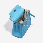 Pre-owned Hermès bag Kelly HSS 28 Togo Blue du Nord / Gris Perle Blue Inside | Sell your designer bag on Saclab.com