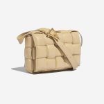Pre-owned Bottega Veneta bag Cassette Calf Porridge Beige Side Front | Sell your designer bag on Saclab.com