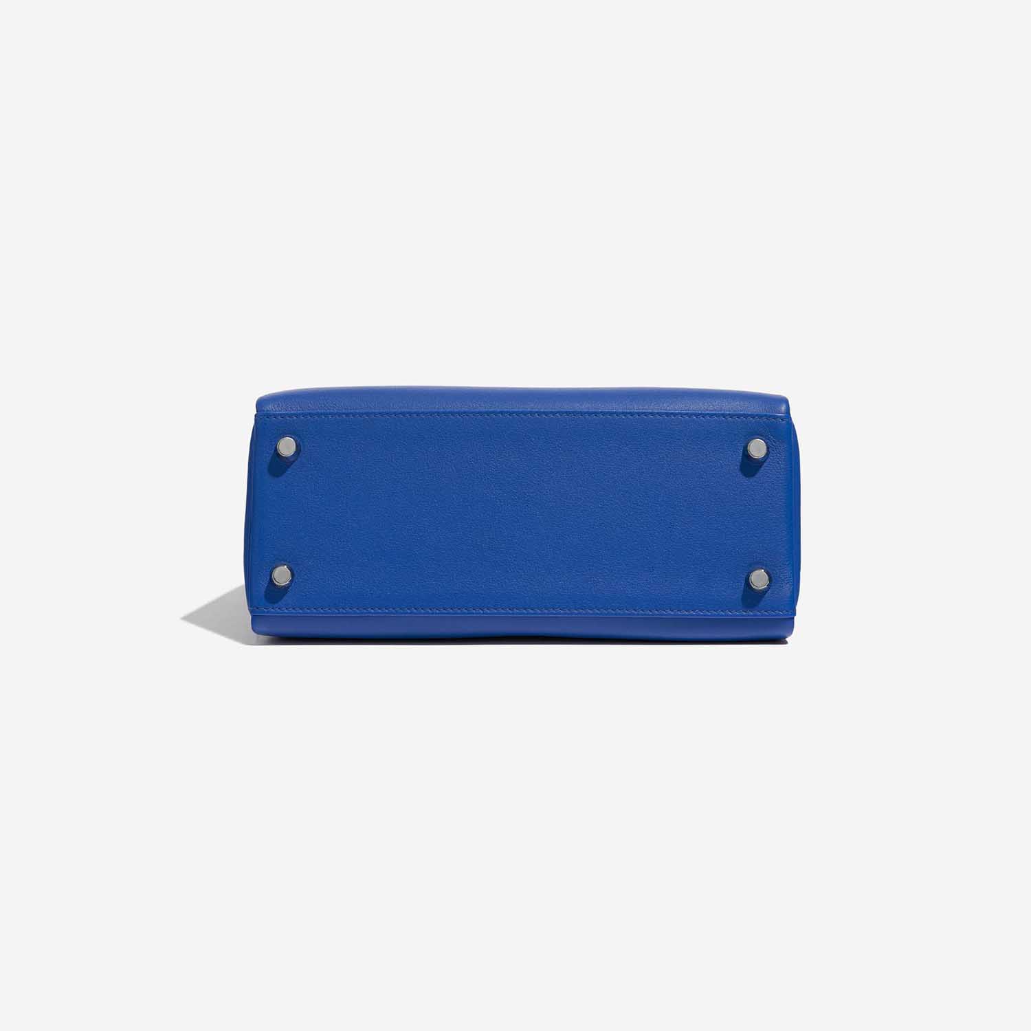 Pre-owned Hermès Tasche Kelly 25 Swift Blau Frankreich Blauer Boden | Verkaufen Sie Ihre Designer-Tasche auf Saclab.com