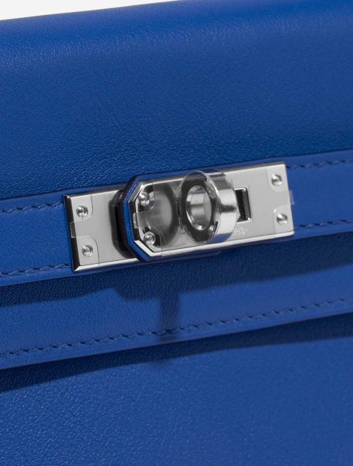 Pre-owned Hermès bag Kelly 25 Swift Blue France Blue Closing System | Sell your designer bag on Saclab.com