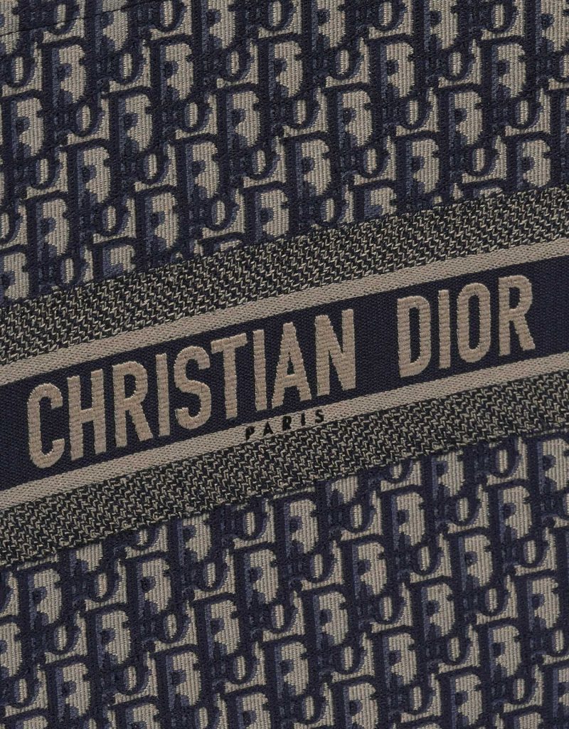 Dior Book Tote Large Canvas Blue / White | SACLÀB