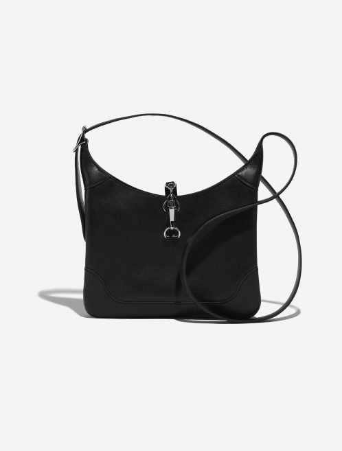Pre-owned Hermès bag Trim Duo 24 Evercolor Black Black Front | Sell your designer bag on Saclab.com