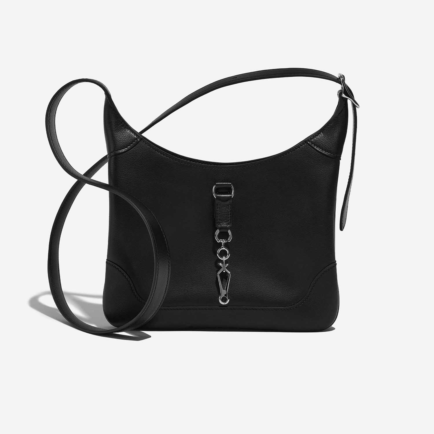 Pre-owned Hermès bag Trim Duo 24 Evercolor Black Black Back | Sell your designer bag on Saclab.com