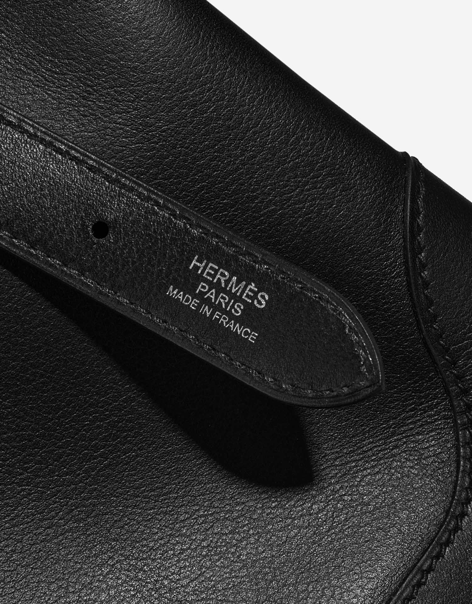 Pre-owned Hermès bag Trim Duo 24 Evercolor Black Black Logo | Sell your designer bag on Saclab.com