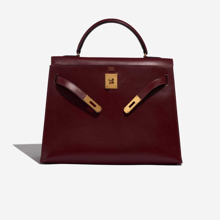 Sac Hermès d'occasion Vintage Kelly 32 Box Rouge H Red Front Open | Vendez votre sac de créateur sur Saclab.com