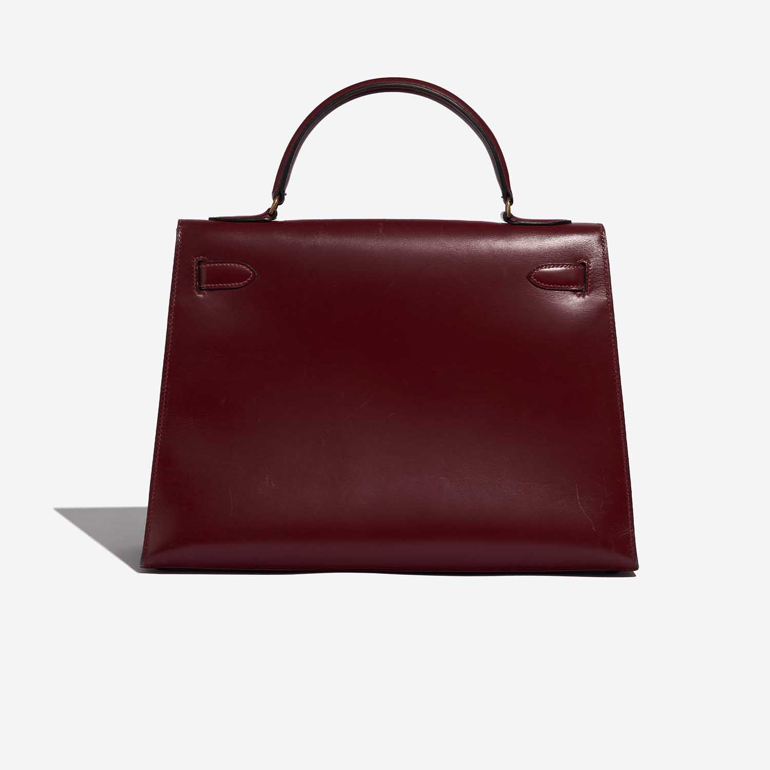 Pre-owned Hermès Tasche Vintage Kelly 32 Box Rouge H Red Back | Verkaufen Sie Ihre Designer-Tasche auf Saclab.com