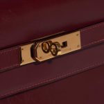 Pre-owned Hermès bag Vintage Kelly 32 Box Rouge H Red Closing System | Sell your designer bag on Saclab.com